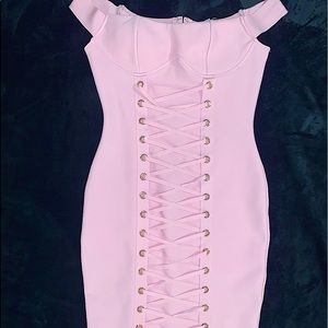 Light pink corset dress